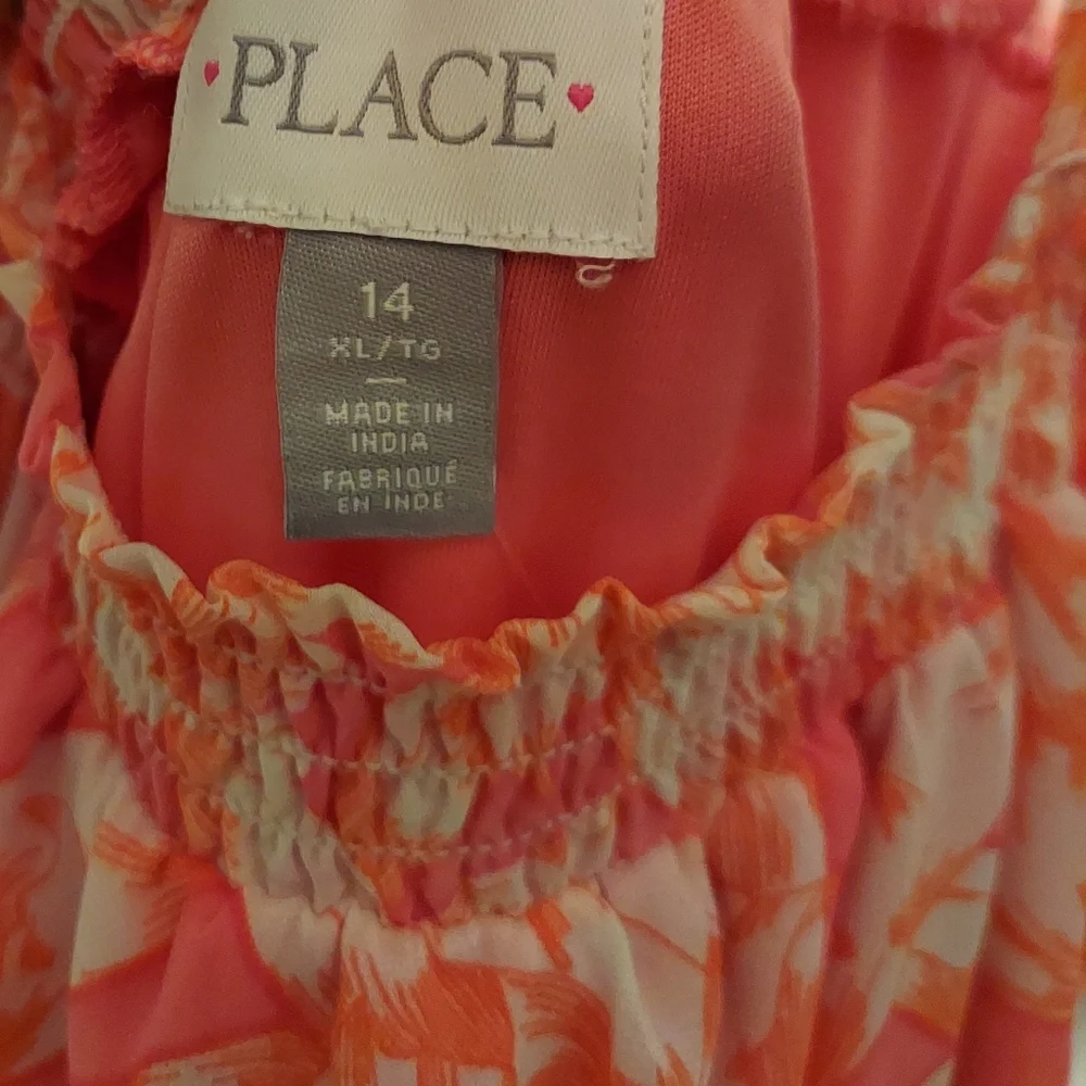 Floral Dress Size 14 Spring Summer Maxi Asymmetrical Hem Children's Place Church - Picture 6 of 7